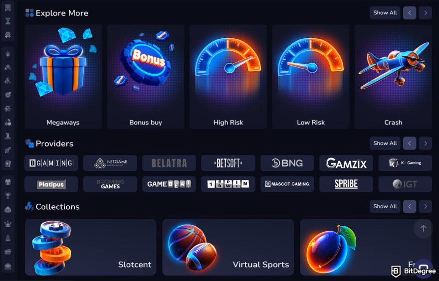Главная страница 7Bit Casino