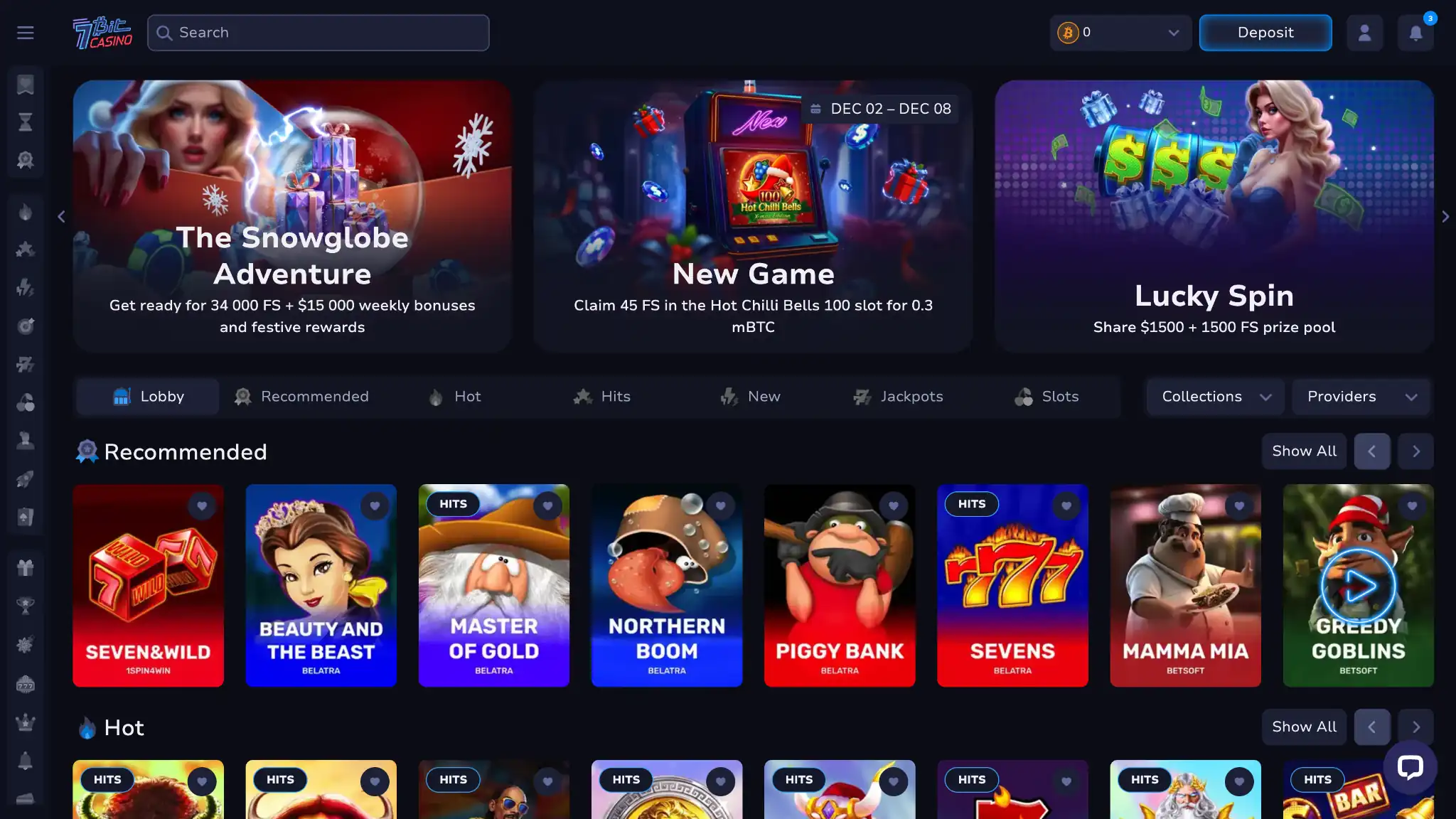 Каталог игр 7Bit Casino